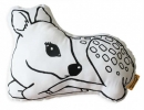 Friendly fawn cushion is sure to bring a smile to a loved ones faces | 10 Adorable Kids Cushions - Tinyme Blog