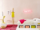 Funky bed with colorful linen box | 10 Brilliantly Bright Neon Kids Rooms - Tinyme Blog