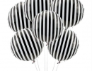 Spruce up your party with an eye-catching black and white striped balloons | 10 Monochrome Party Ideas - Tinyme Blog