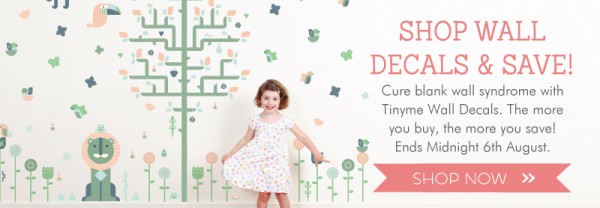 Shop Tinyme Wall stickers and SAVE