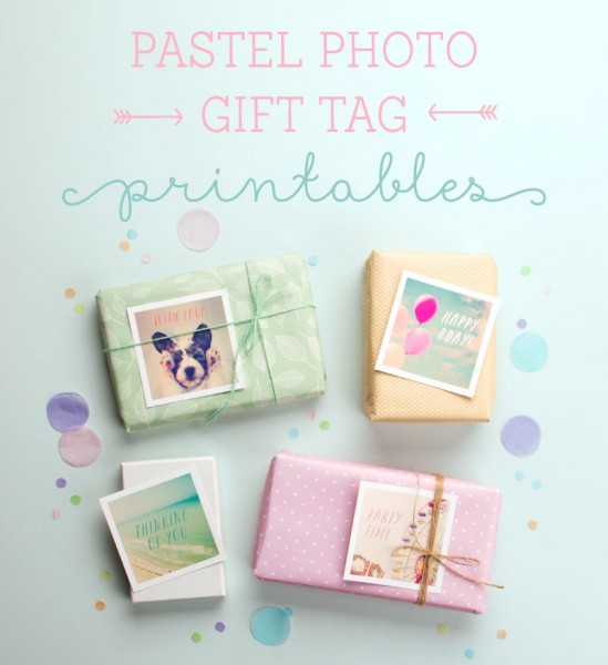 Free Pastel Photo Gift Tag Printables