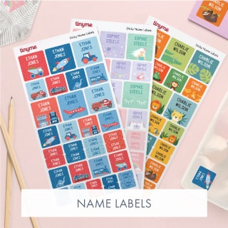 Daycare Name Labels - Tinyme US