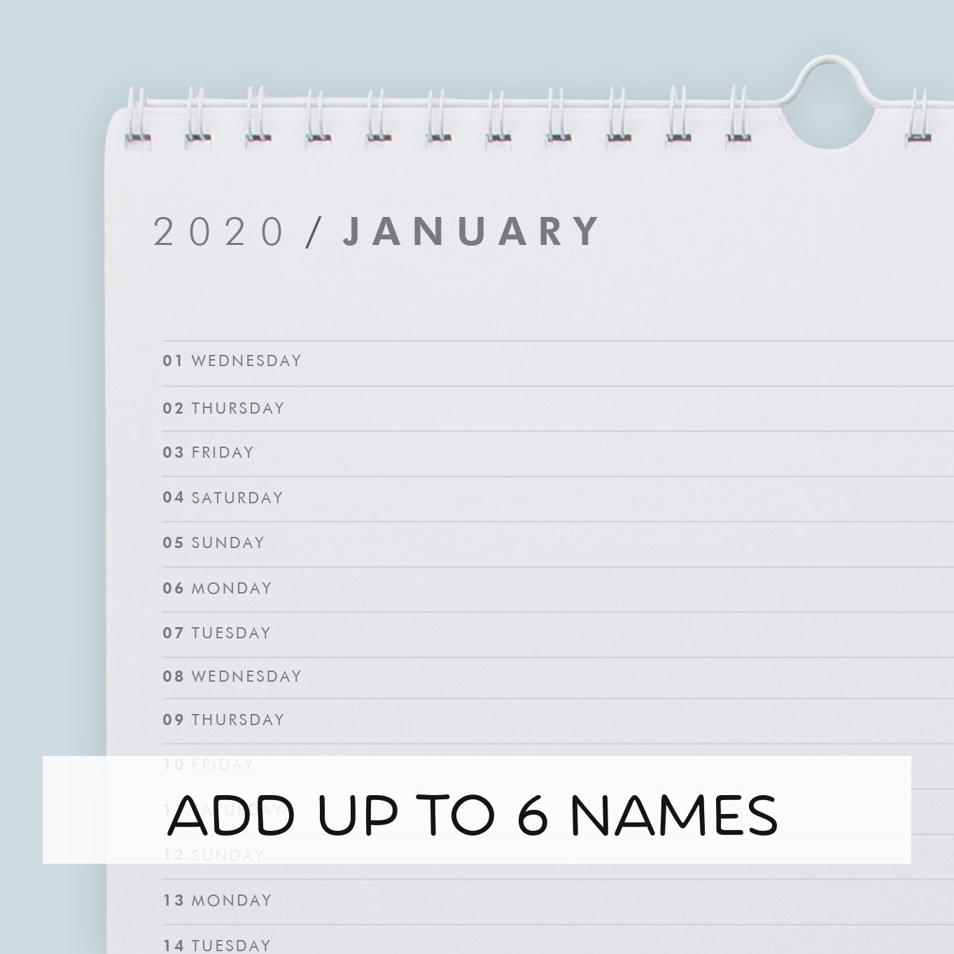 Family Calendar | Personalized Calendars | Family Planner - Tinyme USA